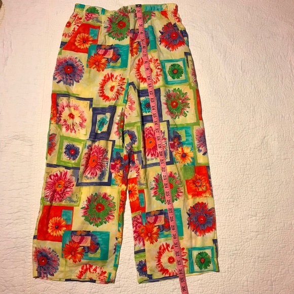Holly Lane 2pc Top Crop Pants Cruise Colorful L - Picture 7 of 8